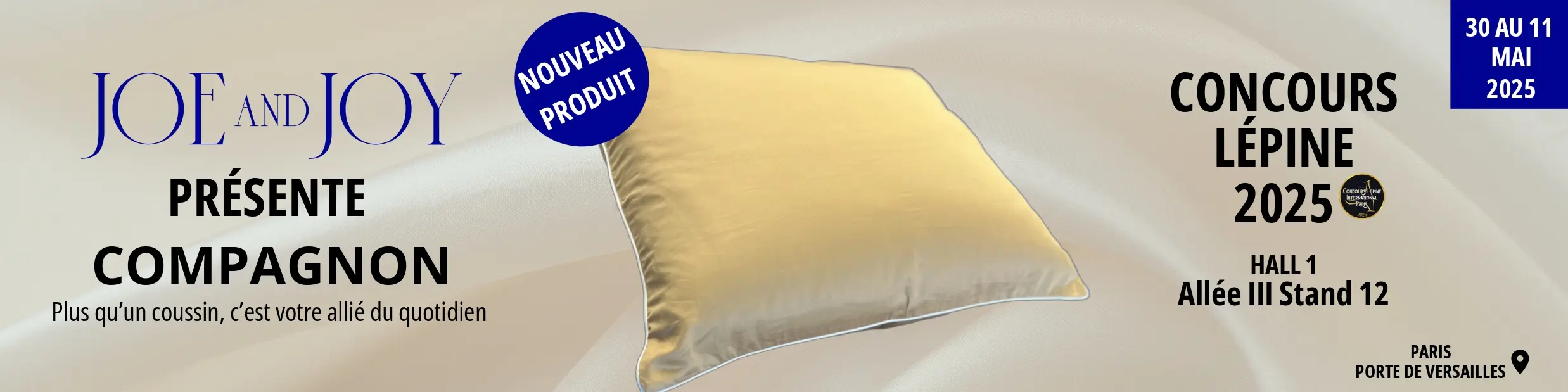Concours Lépine 2025. Du 30 au 11 Mai 20225. Hall 1 Allée 3 Stand 12